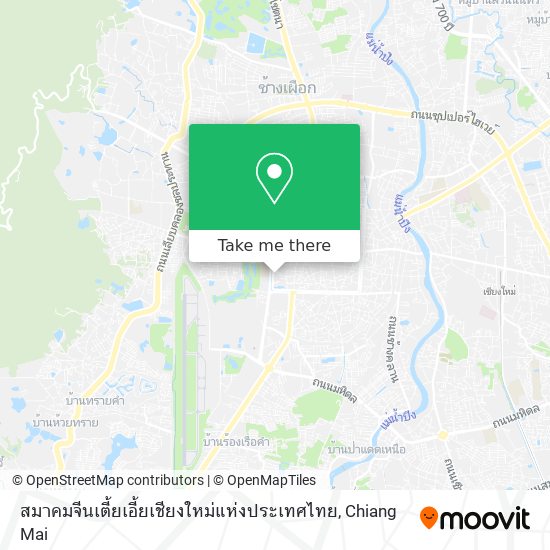สมาคมจีนเตี้ยเอี้ยเชียงใหม่แห่งประเทศไทย map
