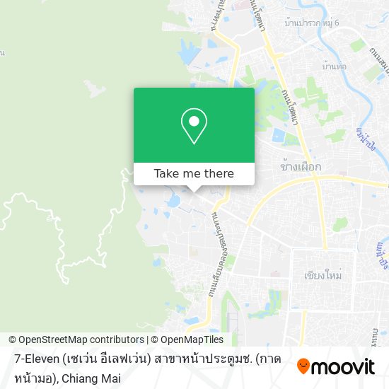 7-Eleven (เซเว่น อีเลฟเว่น) สาขาหน้าประตูมช. (กาดหน้ามอ) map