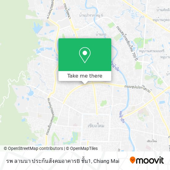 รพ ลานนา ประกันสังคมอาคารB ชั้น1 map