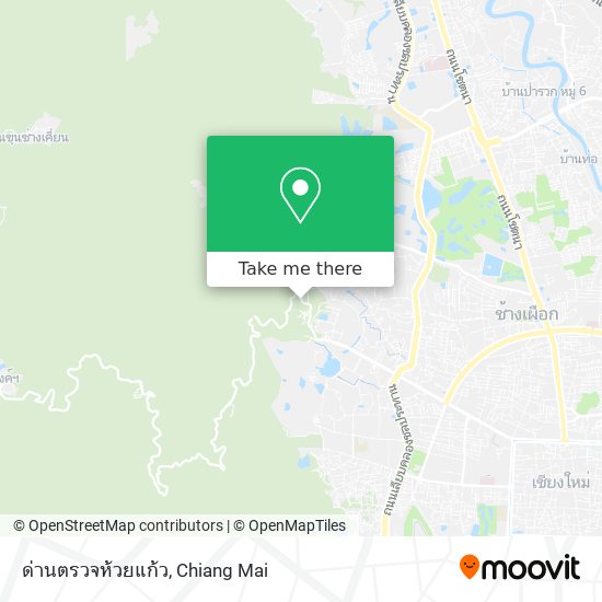 ด่านตรวจห้วยแก้ว map