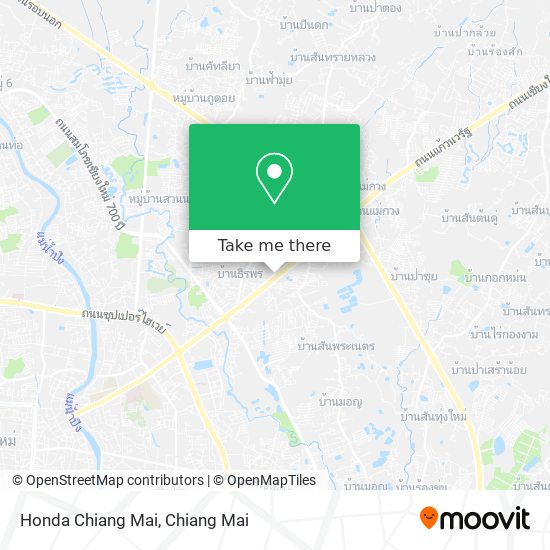 Honda Chiang Mai map