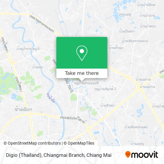 Digio (Thailand), Chiangmai Branch map