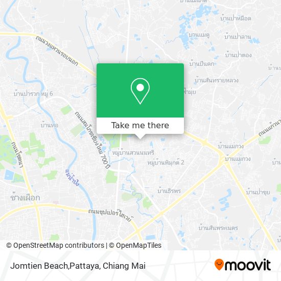 Jomtien Beach,Pattaya map