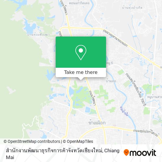 สำนักงานพัฒนาธุรกิจการค้าจังหวัดเชียงใหม่ map