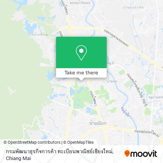 กรมพัฒนาธุรกิจการค้า ทะเบียนพาณิชย์เชียงใหม่ map