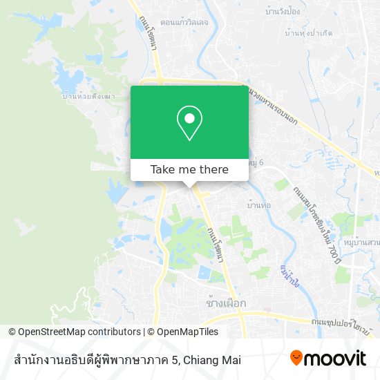 สำนักงานอธิบดีผู้พิพากษาภาค 5 map