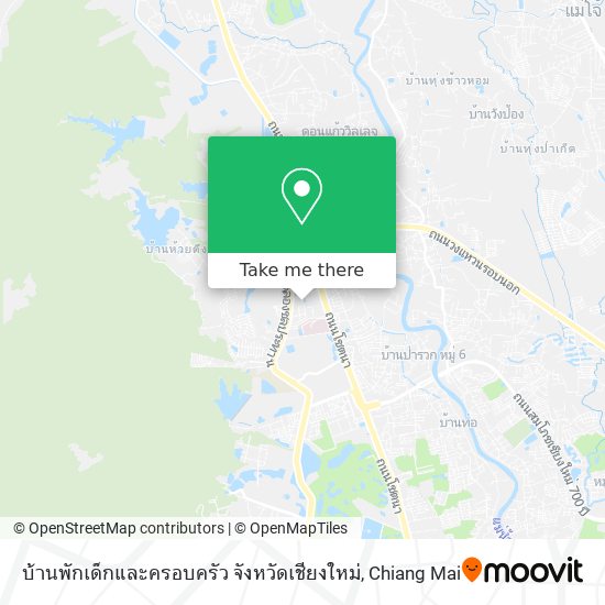 บ้านพักเด็กและครอบครัว จังหวัดเชียงใหม่ map
