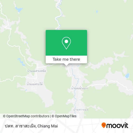 ปตท. สาขาสะเมิง map