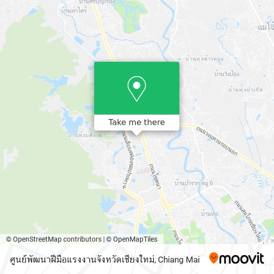 ศูนย์พัฒนาฝีมือแรงงานจังหวัดเชียงใหม่ map