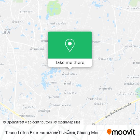 Tesco Lotus Express ตลาดป่าเหมือด map