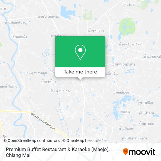 Premium Buffet Restaurant & Karaoke (Maejo) map