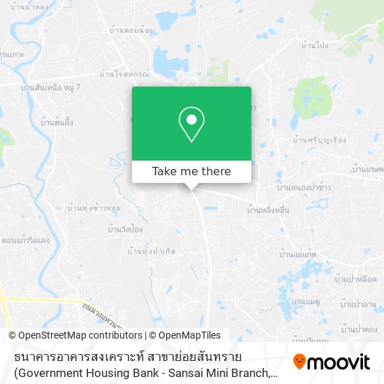 ธนาคารอาคารสงเคราะห์ สาขาย่อยสันทราย map