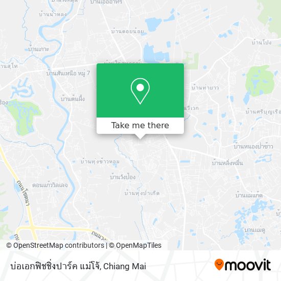 บ่อเอกฟิชชิ่งปาร์ค แม่โจ้ map