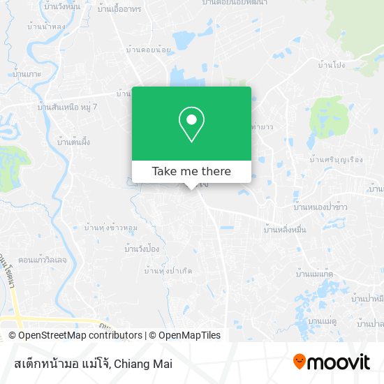 สเต็กหน้ามอ แม่โจ้ map