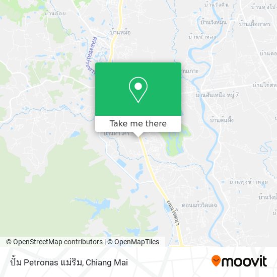 ปั้ม Petronas แม่ริม map