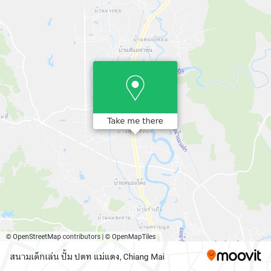 สนามเด็กเล่น ปั้ม ปตท แม่แตง map