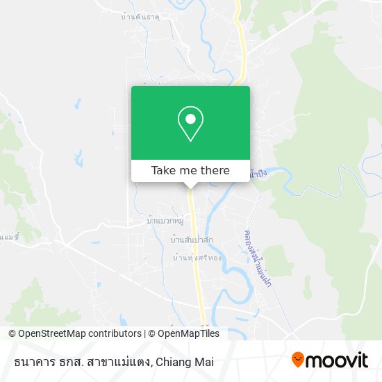 ธนาคาร ธกส. สาขาแม่แตง map