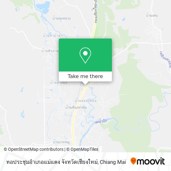 หอประชุมอำเภอแม่แตง จังหวัดเชียงใหม่ map