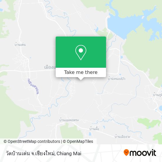 วัดบ้านเด่น จ.เชียงใหม่ map