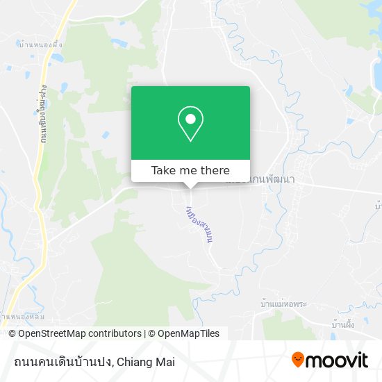 ถนนคนเดินบ้านปง map