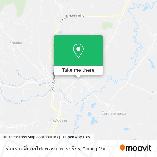 ร้านลาบสี่แยกไฟแดงธนาคารกสิกร map