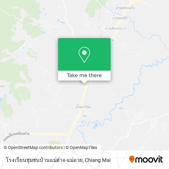 โรงเรียนชุมชนบ้านแม่ฮ่าง-แม่อาย map