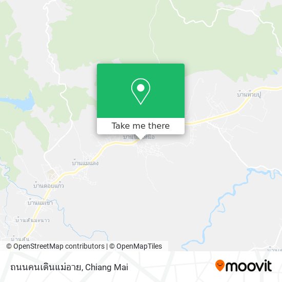 ถนนคนเดินแม่อาย map