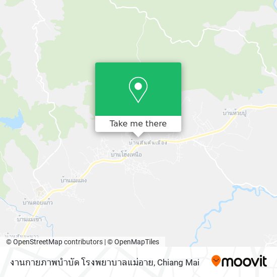 งานกายภาพบำบัด โรงพยาบาลแม่อาย map
