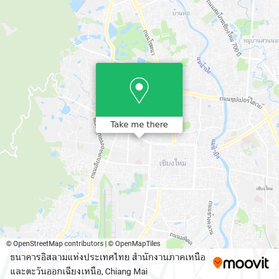 ธนาคารอิสลามแห่งประเทศไทย สำนักงานภาคเหนือและตะวันออกเฉียงเหนือ map