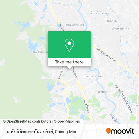 หอพักนิสิตแพทย์นครพิงค์ map