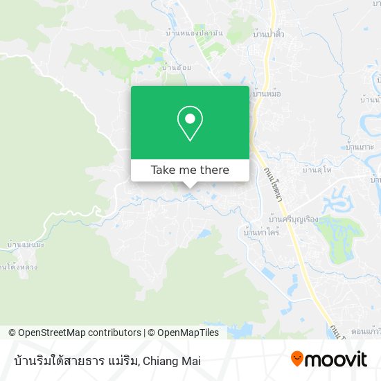 บ้านริมใต้สายธาร แม่ริม map