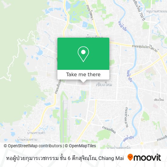 หอผู้ป่วยกุมารเวชกรรม ชั้น 6 ตึกสุจิณฺโณ map