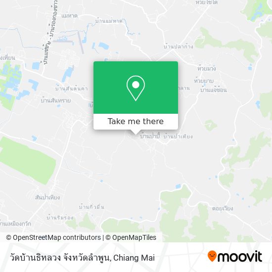 วัดบ้านธิหลวง  จังหวัดลำพูน map