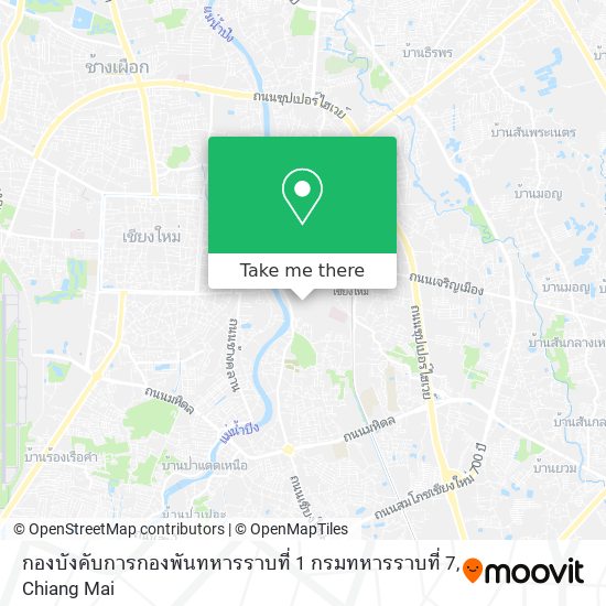 กองบังคับการกองพันทหารราบที่ 1 กรมทหารราบที่ 7 map