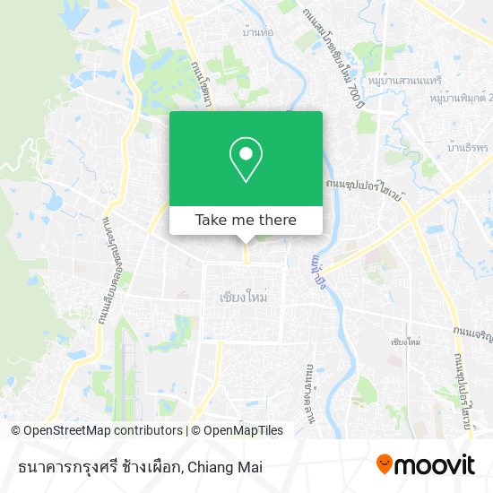 ธนาคารกรุงศรี ช้างเผือก map