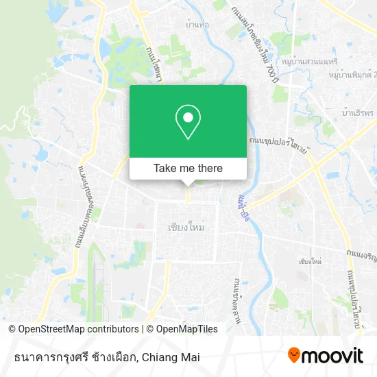 ธนาคารกรุงศรี ช้างเผือก map