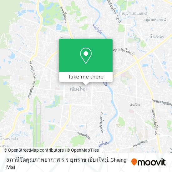 สถานีวัดคุณภาพอากาศ ร.ร ยุพราช เชียงใหม่ map