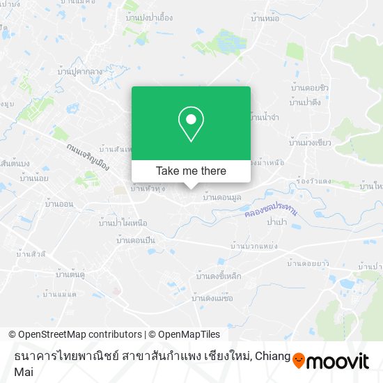 ธนาคารไทยพาณิชย์ สาขาสันกำแพง เชียงใหม่ map