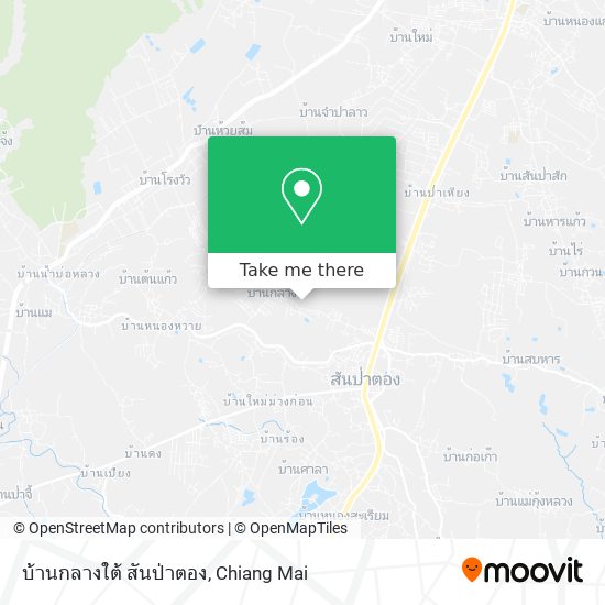 บ้านกลางใต้ สันป่าตอง map
