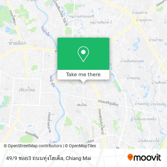 49/9 ซอย3 ถนนทุ่งโฮเต็ล map