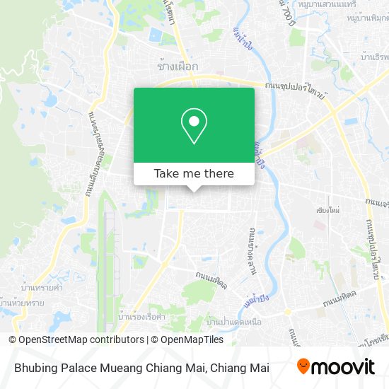 Bhubing Palace Mueang Chiang Mai map