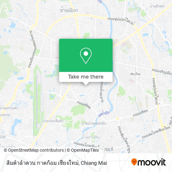 ส้มตำลำดวน กาดก้อม เชียงใหม่ map