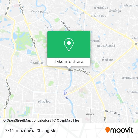 7/11 บ้านป่าตัน map