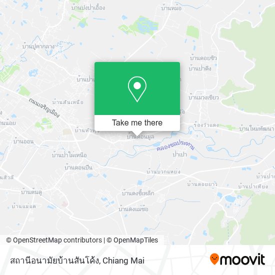 สถานีอนามัยบ้านสันโค้ง map