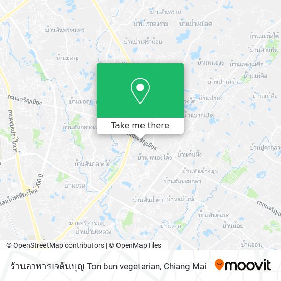 ร้านอาหารเจต้นบุญ Ton bun vegetarian map