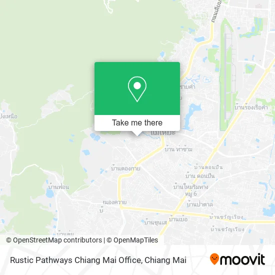 Rustic Pathways Chiang Mai Office map