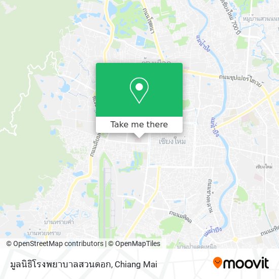 มูลนิธิโรงพยาบาลสวนดอก map
