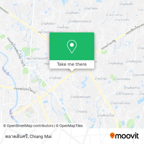 ตลาดสันศรี map