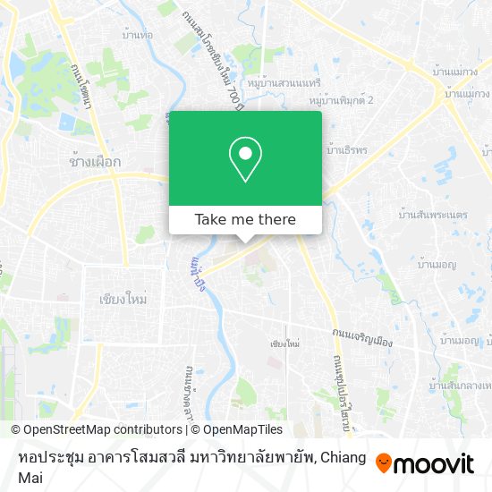 หอประชุม อาคารโสมสวลี  มหาวิทยาลัยพายัพ map