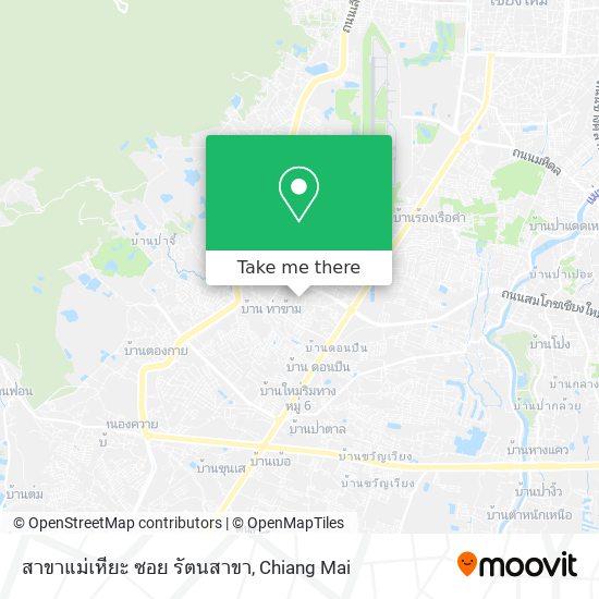 สาขาแม่เหียะ ซอย รัตนสาขา map